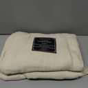 Americanflat 50x60 Throw Blanket - Soft and Breathable Cotton Throw Blanket for Couch, Bed, Chair - Decorative Blankets Perfect for Home, Office, or Outdoor Use - Cream Herringbone Design, Zaina Cream Herringbone