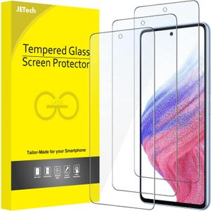 JETech Screen Protector for Samsung Galaxy A53 5G / A52 / A52 5G / A52s 5G, 9H Tempered Glass Film, Anti-Scratch, HD Clear, 3-Pack