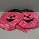 Halloween Decorations, 2 Pack Pink Pumpkin Wizard Hat Pre-Installed Pumpkin Ghost Ghosts Witch Hanging Ornaments Decor
