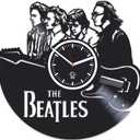 Rock Music Band, The Beatle, Paul, John Lenn, Vinyl Wall Clock, Handmade Best Gift for Musician, Vinyl Record Clock, Silent 12 Inch, Wall Clock Modern, Gift for Him
