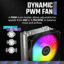 Cooler Master Hyper 212 Spectrum V3 ARGB CPU Air Cooler 4 Copper Heat Pipes, 120mm High Performance PWM Fan, Low Noise & Easy Installation, AMD AM5/AM4 & Intel LGA 1851/1700/1200