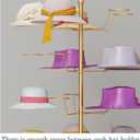 Metal Hat Rack, Retail Freestanding Hat Wig Display Stand, Floor-Standing Hats Wigs Holder Tree, Commercial Large Hats Organizer Cap Hanger for Hat Store Shop and Cloakroom