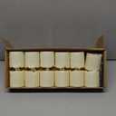 Homemory 12Pack 2" x 2" Timer Remote Control Flameless Votive Candles, Realistic Battery Operated Fake Candles for Christmas, Wedding, Home Decorations (12Pack, Ivory Base (With Remote))