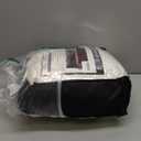 ZNSAYOTX Oversized Velvet Couch Cover 4 Piece (92"-115") Stretch Sofa Covers for 3 Cushion Couch Thick Soft XL-Slipcover with Non Slip Strap, Dog Pet Friendly Nice Furniture Protector (Black)