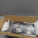 Hair Tool Organizer, Detachable Acrylic Hair Dryer Holder for Bathroom, Hair Styling Accessories Curling Iron Hot Tools Organizer with 3 Cups, Countertop Vanity Storage (Matte Black)