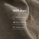 100% Pure Linen Blanket,100% Natural Flax Linen Throw Blanket, 79" L 100% French Flax Fabric,Soft,Breathable and Skin-Friendly Bed Blanket