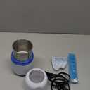 Electric Pill Crusher Grinder - Fine Powder Electronic Pulverizer for Small & Large Medication & Vitamin Tablets - Comes with Pill Organizer, Brush, Spoon, Cloth & Stainless Steel Blades by Pill Mill