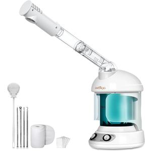 Facial Steamer, Nano Ionic Face Steamer for Facial Deep Cleaning Portable Ozone Steamer with Extendable 360 Rotating Arm, Humidifier for Home Salon Spa or Personal Care (Blue)