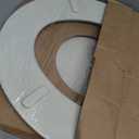 Mayfair Cassel Slow Close Toilet Seat, Easy Clean, Non Slip Premium Wood Seat, Easy Install, Made in USA, Round, Biscuit