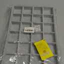 STYLIFING Jewelry Organizer Tray 24 Grids, Jewelry Display Case Stackable Velvet Jewelry Tray Ring Earring Necklace Storage Holder for Women, Grey