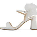 Delicious Bless ~ Women Open Toe High Heel Chiffon Bridal Dress Sandals 6