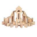 Melissa & Doug Standard Unit Solid-Wood Building Blocks With Wooden Storage Tray (60 pcs)