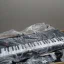 AQNIEGEP 61 Key Electric Keyboard Piano for Beginners & Adults w/Light-Up Keys, Full Set: Stand, Bench, Headphones, Padded Bag, Note Stickers, 70 Demos, 200 Rhythms/Tones, LED Display, Teaching Modes