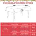 Tiamon Christmas Tablecloth Table Cover for Rectangle Table, 60 x 104 Inch Washable Red Buffalo Plaid Snowman Santa Claus Cover Decorations for Xmas Winter Holiday Party Supplies