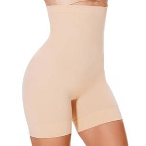 BESTENA Shapewear Shorts, High Waisted Shapewear for Women Tummy Control, Seamless Body Shaper Shorts Thigh Slimmer, M