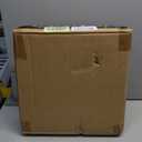 Royal Imports Flower Glass Vase - Flat Square Trim - 12"x12" Tall, Clear - Decorative Modern Floral Centerpiece Accent for Home Decor Living Room Bathroom, Kitchen, Shelf, Table, Entryway, Wedding