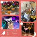 4 Pack Bird Cocktail Glasses, 160ml/5.4 Oz Bird Shaped Martini Glass, Clear Fancy Drinking Glasses, Unique Wine Glasses for champagne, Mixed Drinks, Party, Wedding and Home decor
