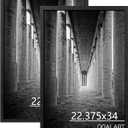 DOAI ART 22.375X34 Poster Frame Black 2 Pack, Poster Frames 22.375 x 34 inches or 34x22.375 Picture Frames with HD Plexiglass for Horizontal or Vertical Wall Mounting, Durable Scratch-proof Safe and