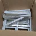 Fomcet 10FT x 10FT Backdrop Stand Heavy Duty with Base, White Portable Adjustable Pipe and Drape Backdrop Stand Kit, Square Metal Arch Party Frame for Wedding Birthday Parties Banquet Decorations, White