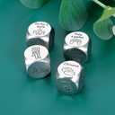 2 x 4PCS Sex Toy Sex Dice Game for Couple 10th Anniversary Steel Gift for Women Men Fathers Day Presents for Him Men Valentines Gifts for Boyfriend Girlfriend Husband Birthday Gifts from Wife Christmas