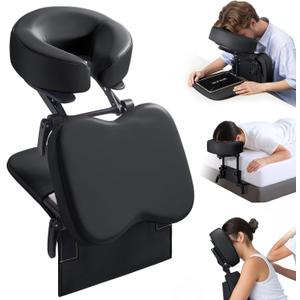 Udefineit 3 in 1 Multifunctional Portable Face Down Cradle Massage Kit for Desktop, Massage Bed & Home Mattress, Deluxe Adjustable Headrest Face Pillow Bracket for Office Sleeping Nap Rest