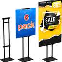 GUOHONG 6Pack Poster Stand for Display, Adjustable Floor Stand Sign Holder