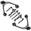 8pc Front Upper Control Arms Suspension Kit Fit for 1998-2005 Lexus GS300 1998-2000 GS400 2001-2005 GS430 with Lower Ball Joints Tie Rods