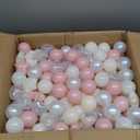 TRENDPLAY Ball Pit Balls Star and Heart Shapes for Toddlers - 200 Count Plastic Balls for Ball Pit Fun and Play, Pink Balls for Ball Pits