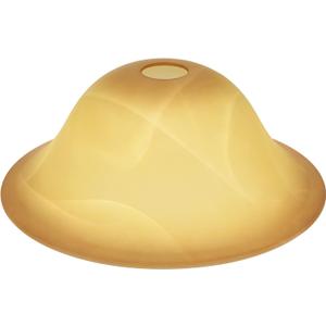 Retisee Amber Glass Lampshade Glass Lamp Shade Replacement Light Bulb Cover Chandelier Vanity Fitting Opening 1.65 Inch for Base E26 Socket