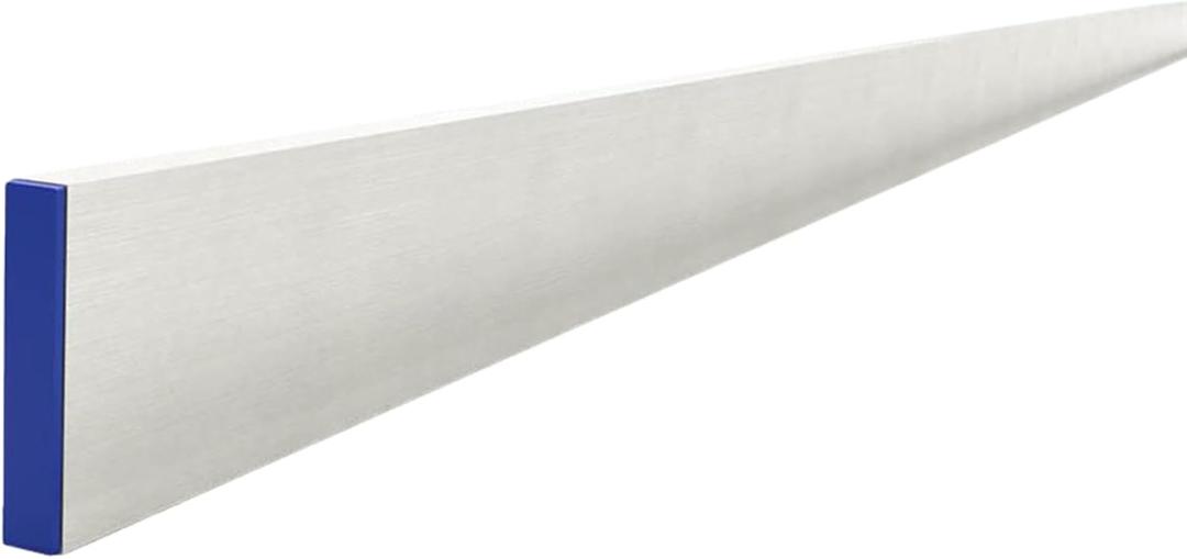 Bon Reinforced Aluminum H Screed 3/4 in. x 4 in. x 6 ft. with Center Rib and Replaceable End Caps Heavy-Duty Concrete Leveling Tool for Precise Flatwork