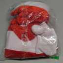 JOYIN 4 Pcs Christmas Chair Cover, Red Santa Hat Chair Slipcovers for Christmas Holiday Festival Decoration, Santa Claus Chair Back Covers, Xmas Indoor Decor Ornaments Set