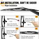 AUTOBOO 22"+22"Windshield Wipers Replacement for Ford F150 F250 F350 F450 F550 2025-2021 2020 2019 2018 2017 2016 2015 2014 2013 2012 2011 2010 2009 -Original Factory Quality Wiper Blades (Pack of 2)