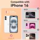 ChiCsFleur for iPhone 16 Case, TPU Phone case with Camera Protection for Women Girls Teens - Coquette Collage Bow Ginger Dog Wine Disco Ball Pink Blue Beach Y2K Sorority Aesthetic Unique (WhisperOcean)