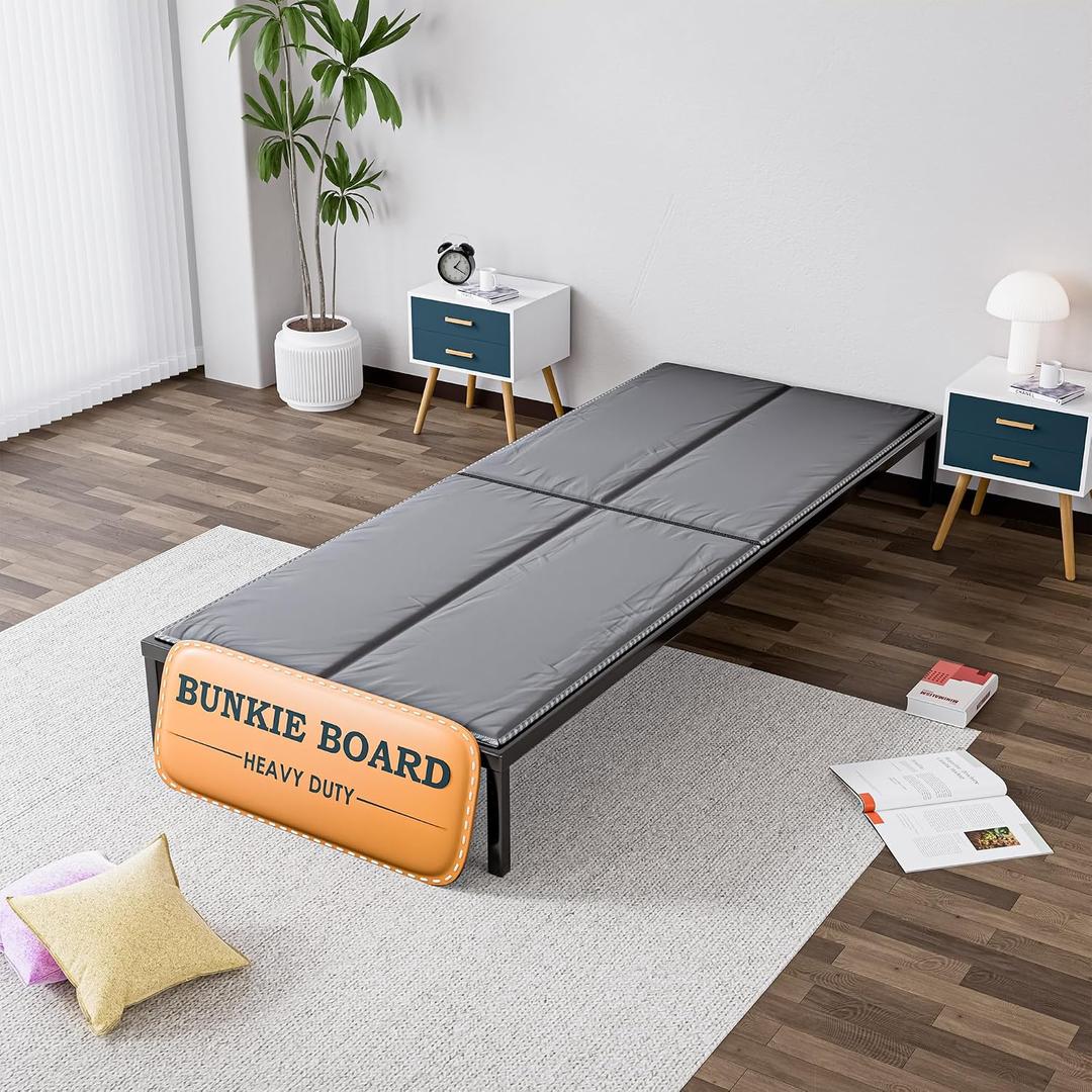 Greaton 15mm Bunkie Board Twin (38x75) – Heavy Duty Under Mattress Support, Low Profile Bed Support Board for Slatted Bed Frame, No Box Spring Needed, Noise Free, Non-Slip, Made in USA