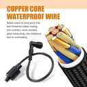 Downhill Motorcycle Racing Ignition Coil, Compatible with CG125/150/250CC High Voltage Package Ignition Coil 90 Degrees, for ATV and Off-road Motorcycle Accessories (Black)