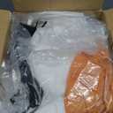 Joiedomi Christmas Inflatable Merry Christmas Sign with Santa, Reindeer & Gingerman, Christmas Inflatable Decoration with Build-in LEDs for Xmas Party Outdoor Yard Garden Lawn Winter Decor