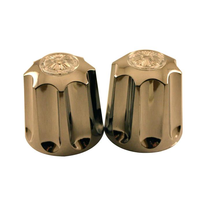 Metal Shower Knob 2 Piece Replacement for Price Price Pfister Verve Tub Shower Faucet Hot and Cold Handles, Gold