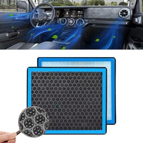 QBOONPT Cabin Air Filter, CF10285 Activated Carbon Air Filter to Adsorb PM2.5 Replacement, HEPA Air Conditioner Cabin Filter for Toyota 4Runner Highlander RAV4 Camry Corolla Sequoia Sienna Avalon