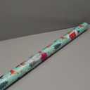 American Greetings Jumbo Reversible Christmas Wrapping Paper Roll, Puppy Dogs and Santa Paws Holiday Gift Wrap (175 sq. ft., 1 Extra Large Roll-30 in. x 70 ft.) Mint Green, Red, and White