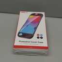 Clear Dockable Case for Nintendo Switch 2 2025, PC Protective Cover for Switch 2 Console, Hard TPU Grip Case with 4 Thumb Grip Caps for Joy-Con Controller Pack of 2