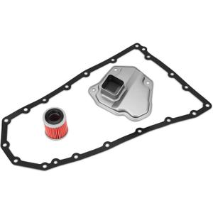 CVT Transmission Filter Oil Pan Gasket Kit 21 Holes Compatible with Nissan 2007-2013 Altima 2.5L 3.5L, 2011-2016 Juke 1.6L, 2008-2016 Rogue 2.5L, 2013-2016 NV200 2.0L Replace# 31728-1XF03, 31397-1XF0D