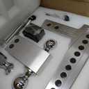 VNN Adjustable Trailer Hitch 10 Inch Drop 2 Inch Receiver - Interchangeable 3 Solid Ball Mount 1-7/8", 2", 2-5/16"(15,000 LBS GTW), Heavy Duty Aluminum Drop Hitch with Pads and Locking Sets (Silver)