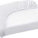 Twin Fitted Sheet Only, Twin Size Sheets for Kids Up to 12 Inches Deep Procket, Single Bed Mattress Sheets Stretchable Breathable Cover for Air Mattress, White