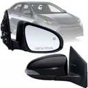 Right Passenger Side Mirror Compatible With Toyota Corolla 2014-2018 With Heated Turn Signal Light 7-Pins Power Glass Rear View Mirror (Black)