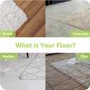 Rabenda 12 Pcs Rug Tape, Non Slip Rug Pads Grippers for Hardwood Floors and Tiles, Reusable Carpet Tape for Area Rugs, Double-Sided Adhesive Rug Stickers Keep Corners Flat (Black)