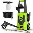 AgiiMan Electric Pressure Washer - 4000PSI Max 2.6GPM Power Washer with 35FT Power Cord, 20FT Hose Green