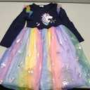VIKITA Girls Dresses Winter Long Sleeve Party Gifts for Girls 5-6 Years