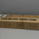 Starlink Mount with Extra-Large Base, Starlink Tripod Mount Gen 3 with 90 Tilt Angle Adjustment Pipe Adapter and Ground Spikes, Heavy Duty Starlink Stand for Starlink Standard 4/4X/V3 (Black)