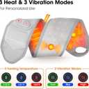 Cordless Wrist Heating Pad Wrap for Pain Relief, Wrist Massager, Wrist Hand Massager with Heat, Red Light Therapy Heated Wrist Wrap, Wrist Hand Heating Pad, Carpal Tunnel Wrist Brace, Silver Gray