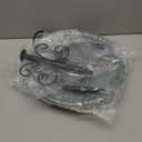 Daoeny Heated Bird Baths for Outdoors, Upgraded 100W Thermostatically Controlled Heated Bird Bath with 5-Prong Metal Base, Heated Bird Bath for Outside Winter Garden Patio Yard Lawn(Green)